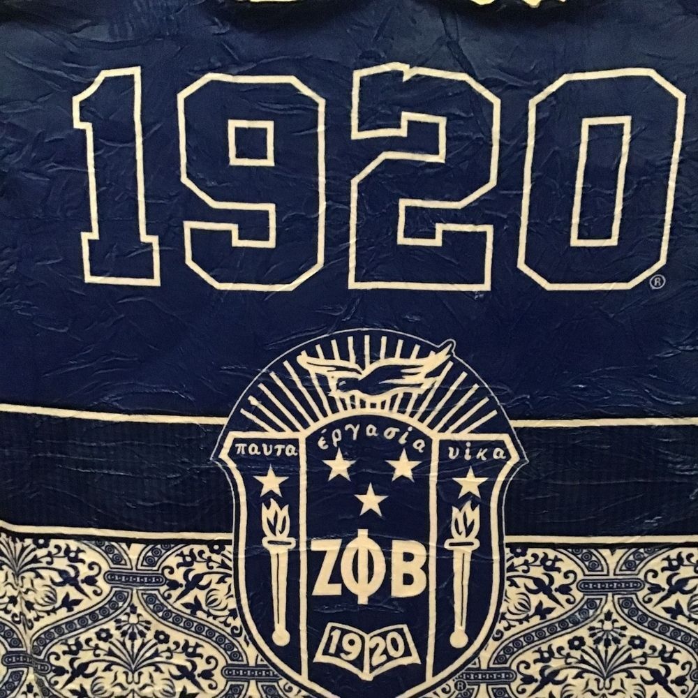 Zeta Phi Beta Sorority blanket throw
